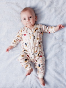 Pajacyk bajtlowy kocik i fafik pattern