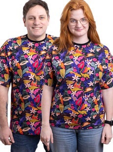 Koszulka miejski pattern uniseks