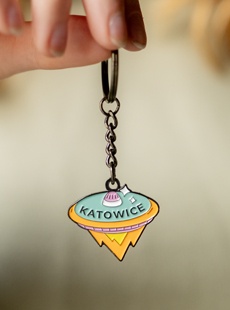 Brelok emaliowany Katowice