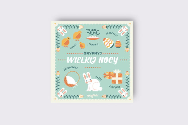 Kartka Gryfnyj Wielkiyj Nocy