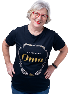 Koszulka Oma granatowo