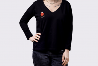 longsleeve babski z haftem bebok