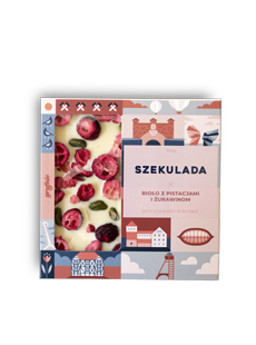 Szekulada bioło z pistacjami i żurawinom