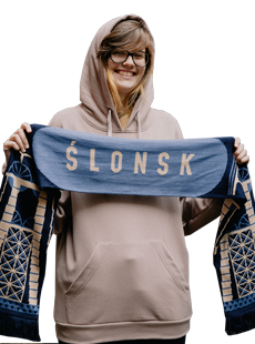Szalik Ślonsk granat uniseks