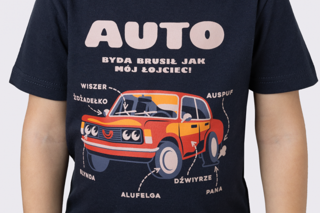 Koszulka bajtlowo Auto srogi fiat