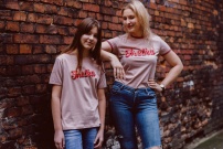 Koszulka Frelka bajtlowo różowo - retro